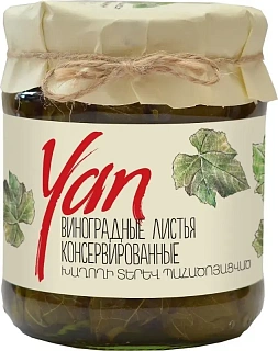 Листья виноградные консервированные, YAN