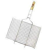 Решетка-гриль GreatBBQ средняя без бортиков, нержавеющая сталь 67*(23*36*1,5)