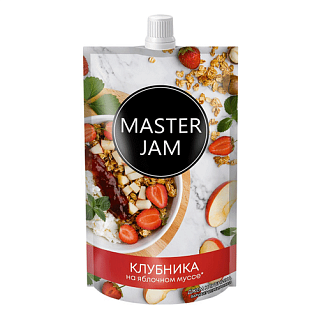 Клубничный джем на яблочном муссе MASTER JAM, САВА