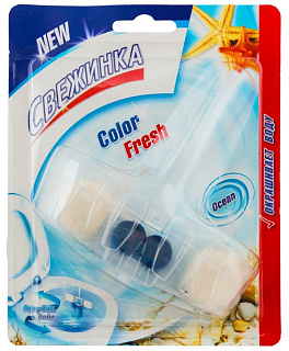 Подвеска в унитаз Свежинка Колор Фреш Голубая вода