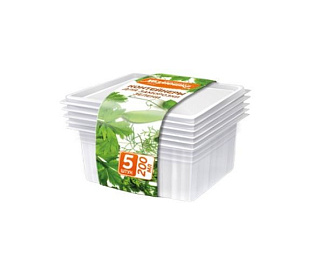 Контейнер для заморозки зелени,  Хозяюшка, 0,2л, 5шт