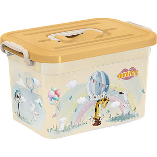 Ящик детский для хранения игрушек 10 л Жирафик