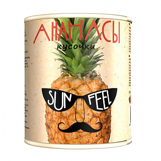 Ананас консервированный кусочками, Sunfeel
