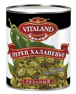 Перец халапеньо резанный в жестяной банке 3000 мл VITALAND