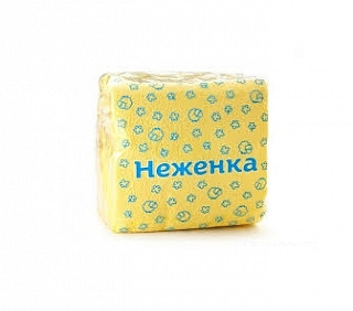 Салфетки бумажные лимонные "Неженка" 24*24, 1-слойные, 100 шт.