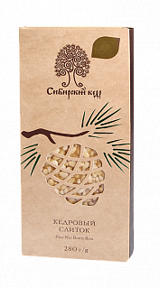 Козинаки из кедрового ореха в коробке "Сибирский кедр"