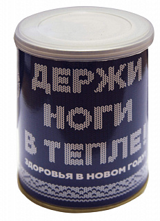 Носки в банке "Держи ноги в тепле!" (мужские)
