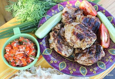 Курица на углях в апельсиновом маринаде