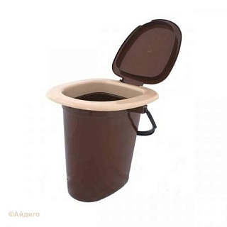 Ведро туалетное 16 л пластмассовое