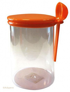 Банка с ложкой для сыпучих продуктов  0,75л