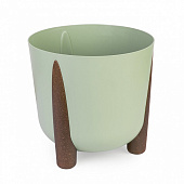 Кашпо на ножках Жардин оливковый 9л 1шт, БашПласт