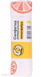 Салфетка ЖУ-ЖУ м/фибра 30*30 1 шт Хозяюшка