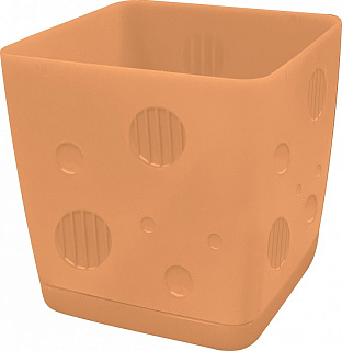 Горшок цветочный Микрокосм 1,1 л персиковая карамель