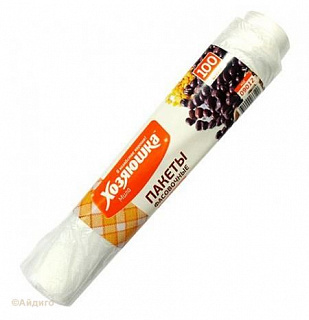 Пакеты фасовочные Хозяюшка Мила рулон 100шт