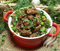 Лобио из красной фасоли с грецкими орехами