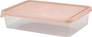 Контейнер для продуктов Plast Team Хельсинки 1л прямоугольный, персик, карамель, Пластик Репаблик