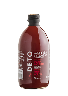 Уксус органический винный красный DETO 6%, Andrea Milano