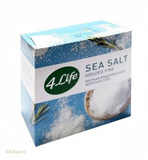 Соль морская йодированная 4Life Соль морская йодированная 4Life