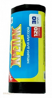 Пакеты для мусора Крепак 120л 30шт