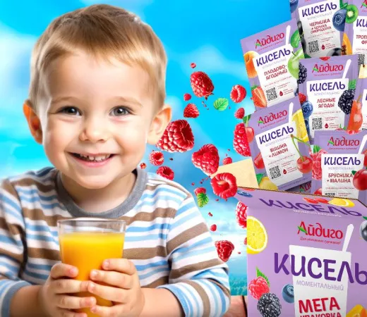 Выгодные наборы киселей, желе и молочных коктейлей Айдиго!