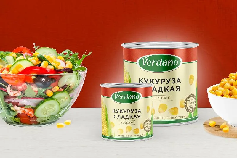 Новинка! Консервированная кукуруза VERDANO