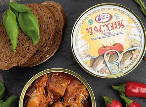 Новинка каталога - рыбные консервы из речной рыбы от "Санта-Мария"